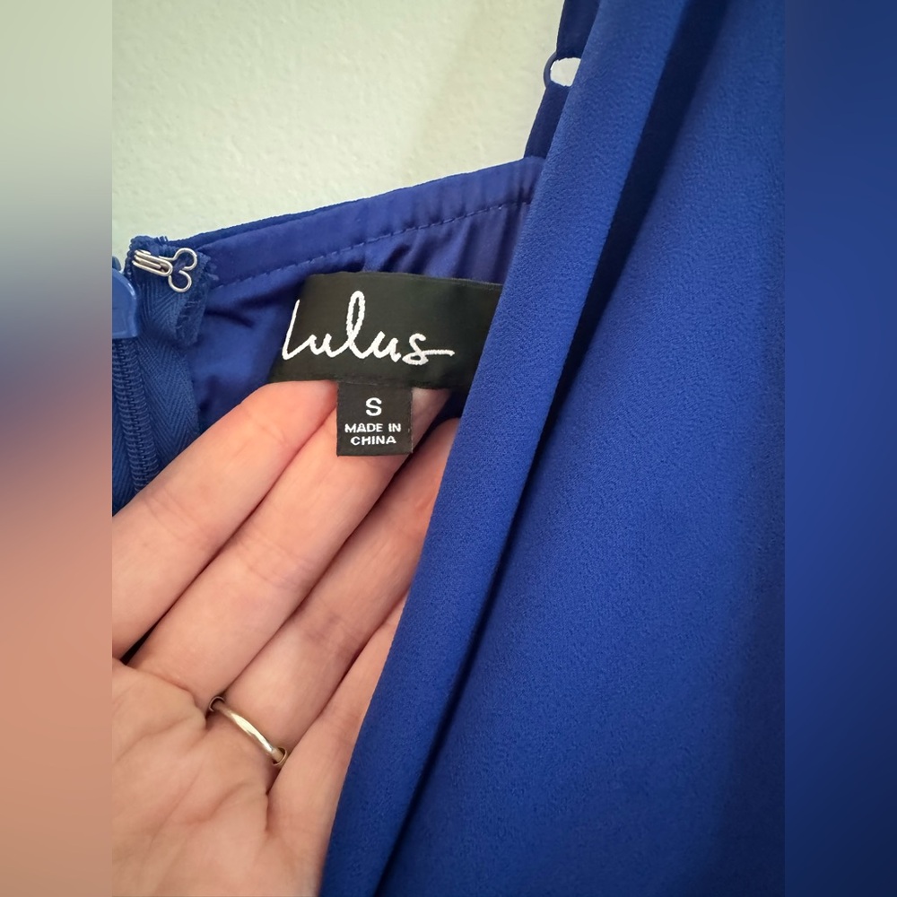 Lulus Royal Blue Maxi Dress - Bridesmaid, Wedding Guest, Formal Gown! - Picture 6 of 7